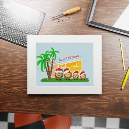 Coconut Family Portrait (1 Son 1 Daughter)