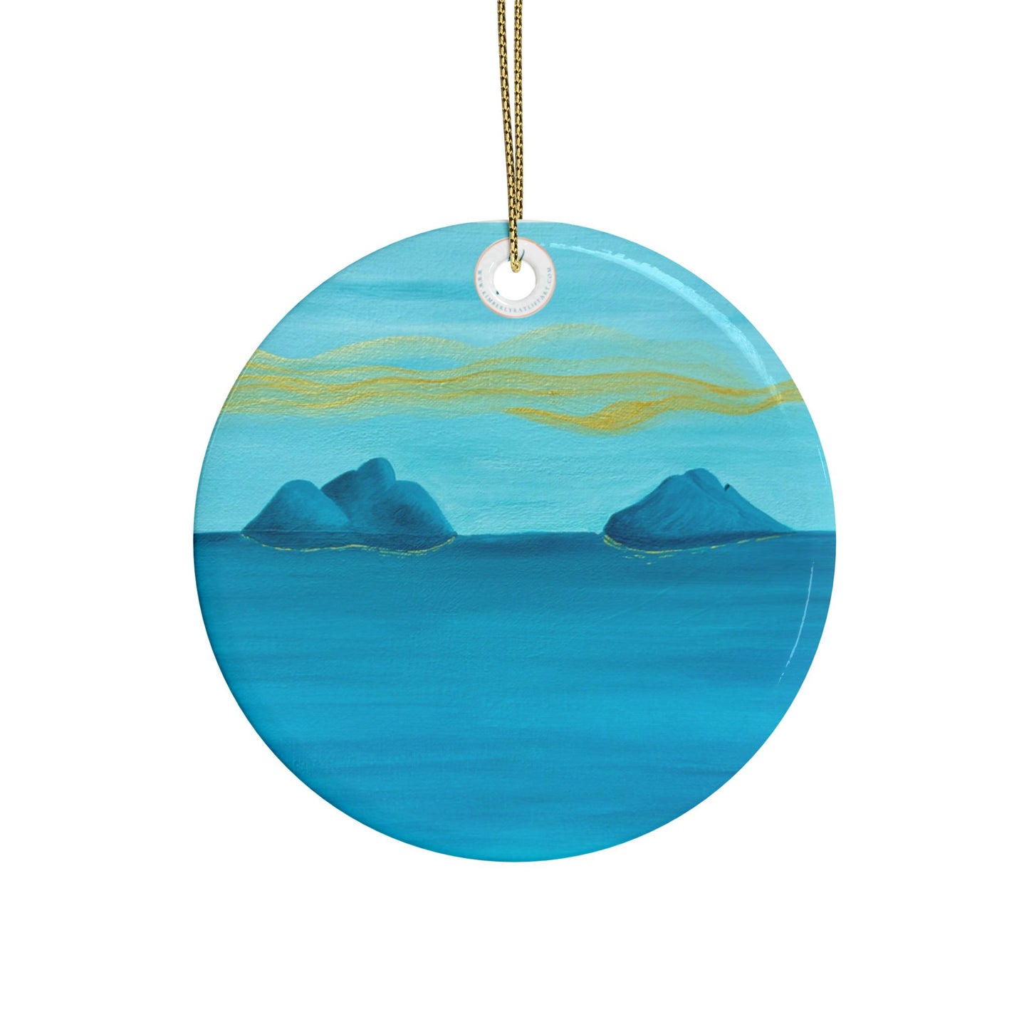 NāMokulua Islands Ceramic Ornaments (1pcs, 5pcs, 10pcs)