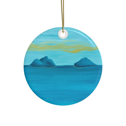NāMokulua Islands Ceramic Ornaments (1pcs, 5pcs, 10pcs)