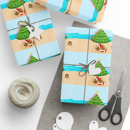 Coconut Family Christmas Tree on the Beach