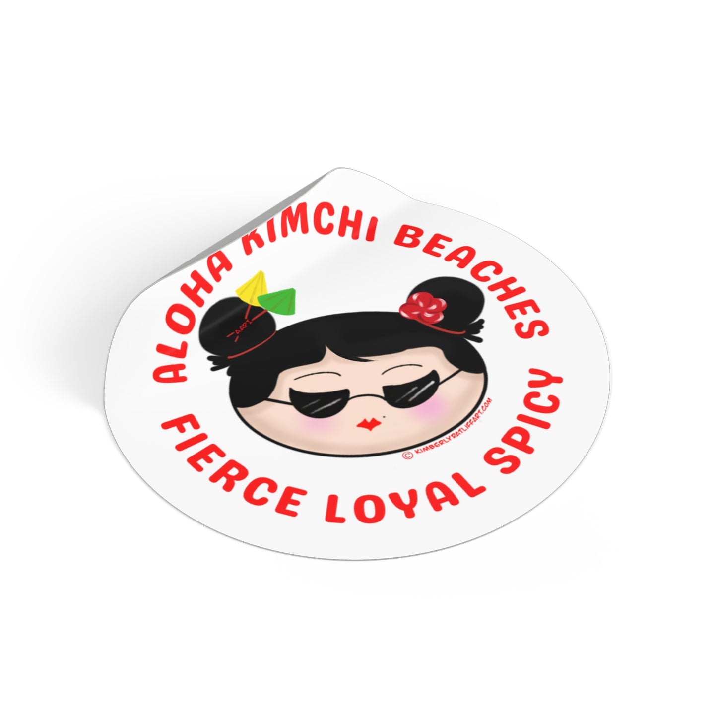 Aloha Kimchi Beaches Vinyl Sticker!!