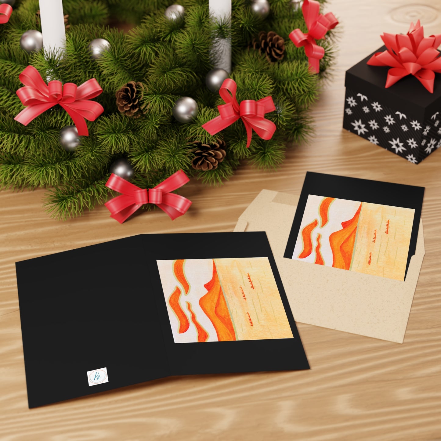 Orange Outriggers Greeting Cards