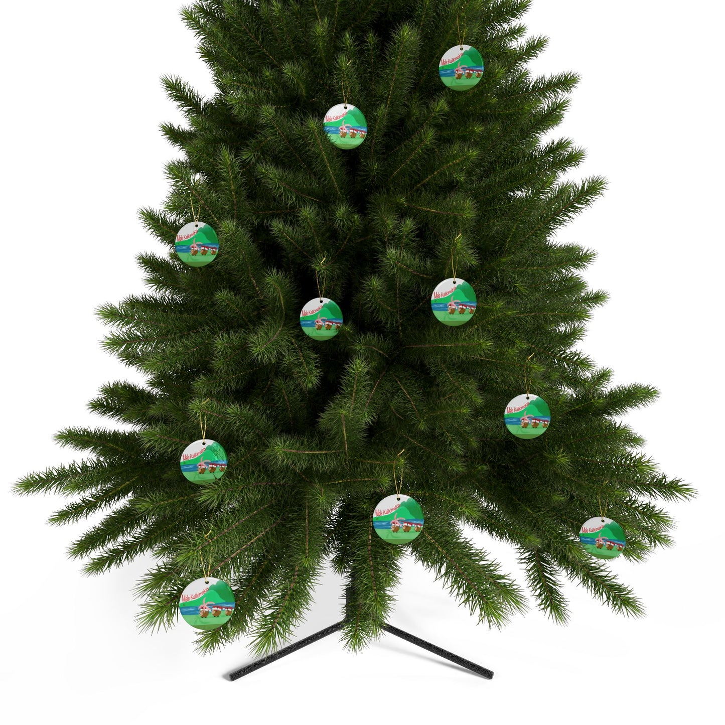 #2 Coconut Family Christmas Ceramic Ornaments (1pcs, 5pcs, 10pcs)