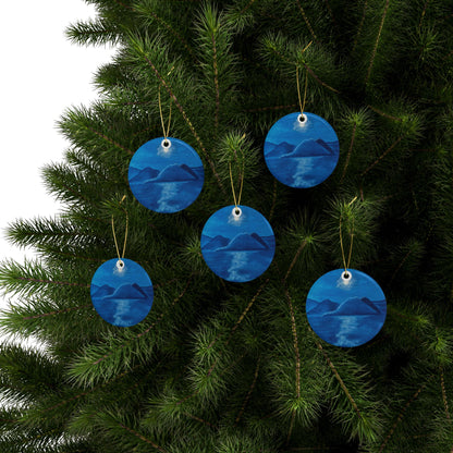 Blue Kauai Ceramic Ornaments (1pcs, 5pcs, 10pcs)