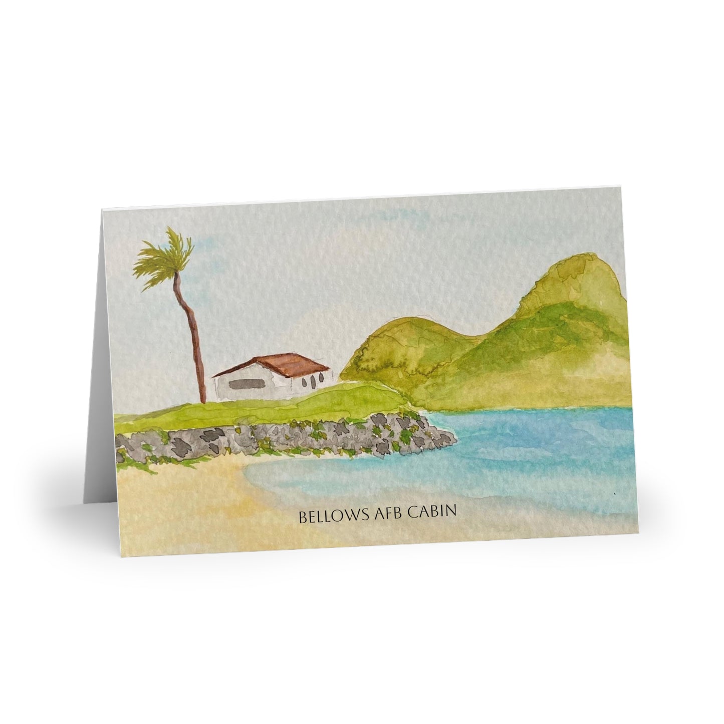 Bellows AFB Cabin Blank Note Cards (1 or 10-pcs)