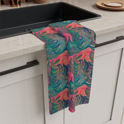 Monstera Frenzy  Soft Tea Towel