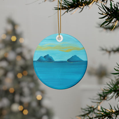 NāMokulua Islands Ceramic Ornaments (1pcs, 5pcs, 10pcs)