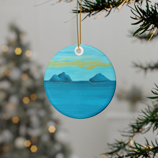 NāMokulua Islands Ceramic Ornaments (1pcs, 5pcs, 10pcs)