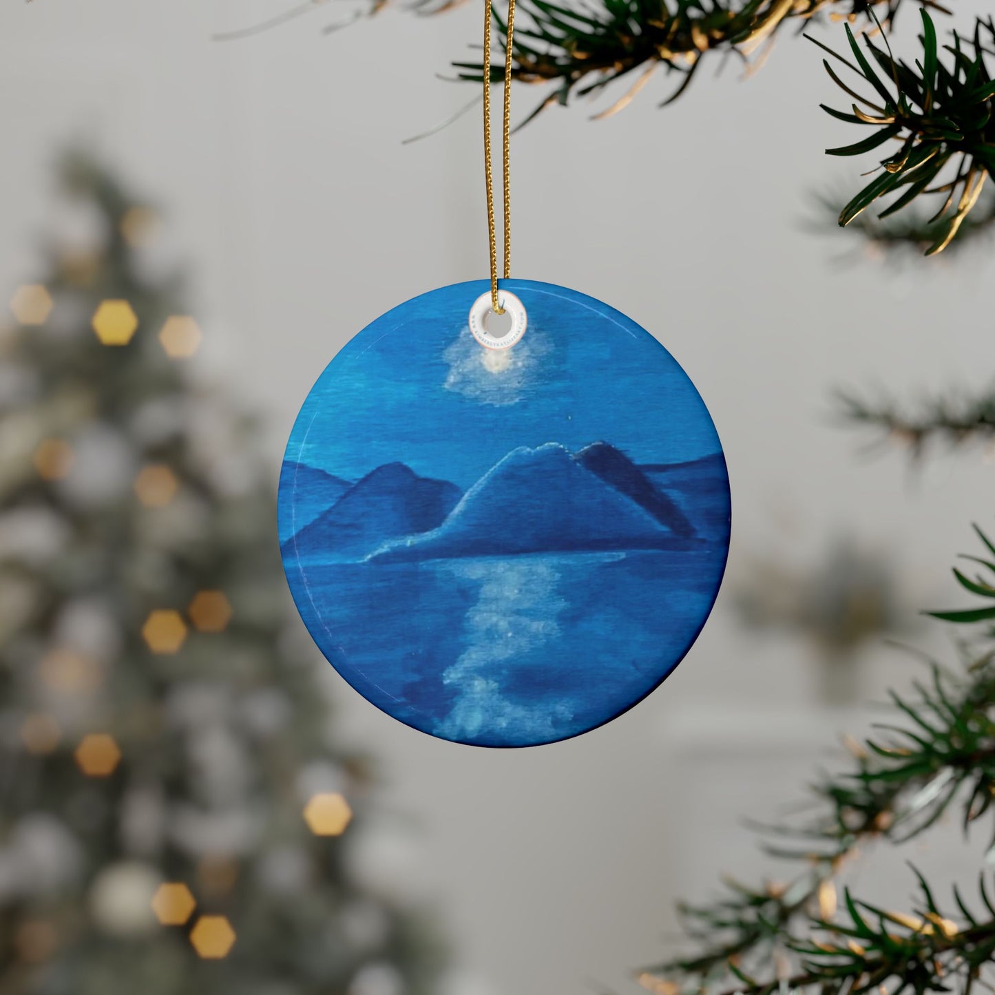 Blue Kauai Ceramic Ornaments (1pcs, 5pcs, 10pcs)