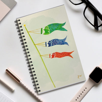 Children's Day Carp Spiral Notebook/Journal