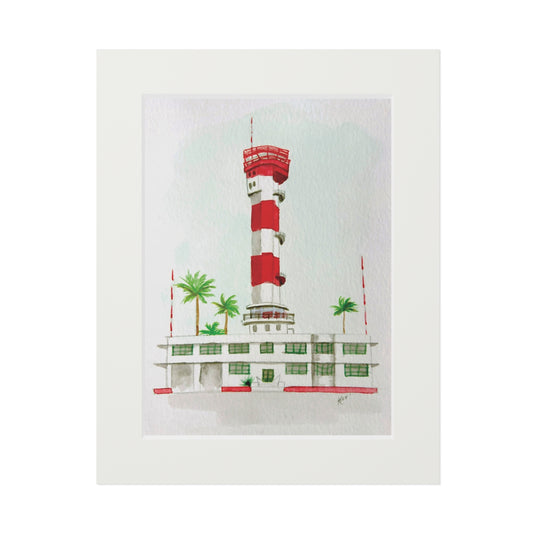 Ford Island Air tower, Pearl Harbor (Print)