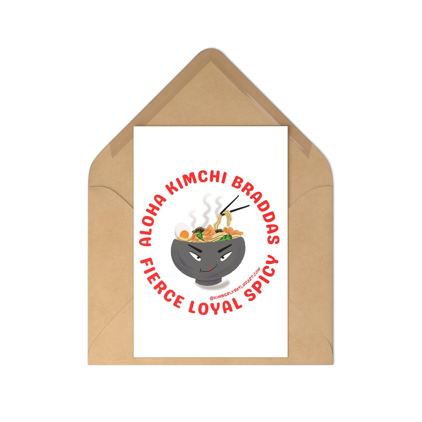 (7 pcs) Aloha Kimchi Braddas Post Cards