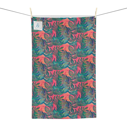 Monstera Frenzy  Soft Tea Towel
