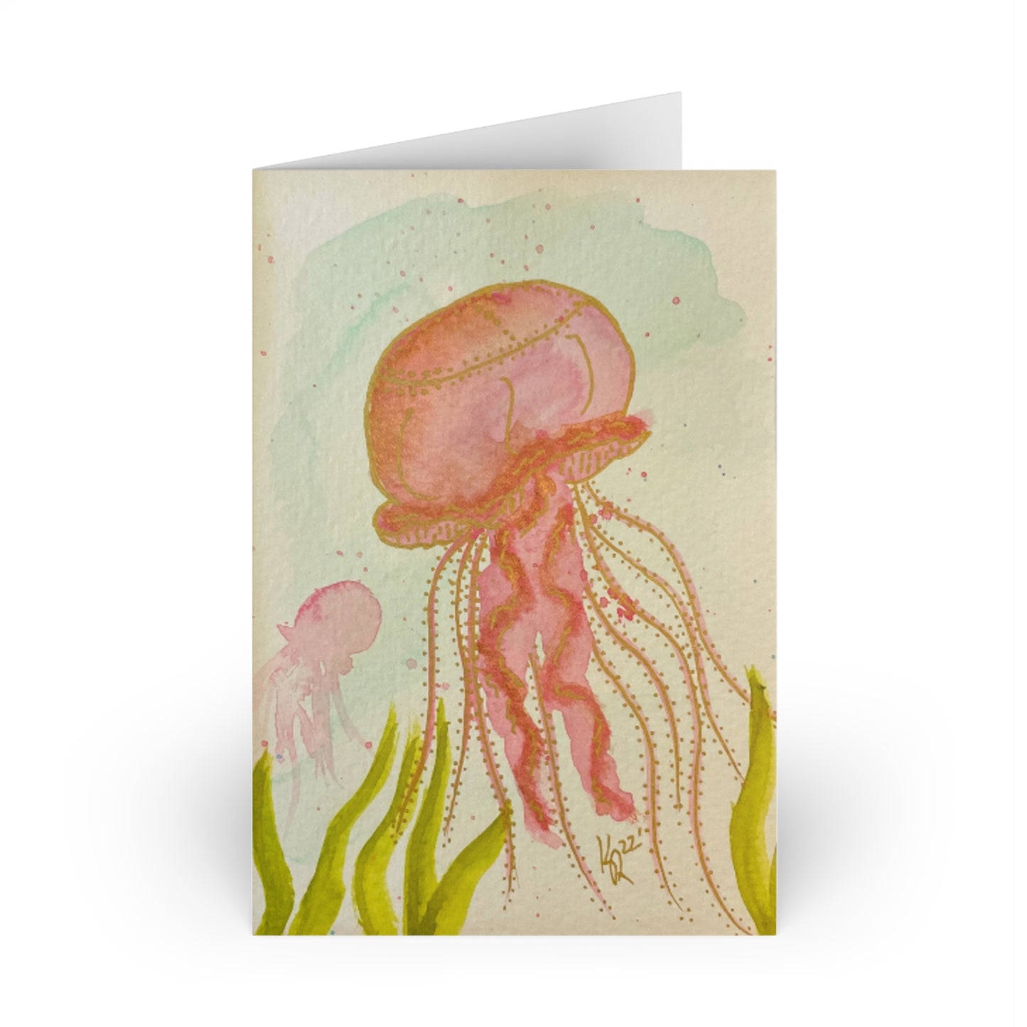Pink Jellies Note Cards (1 or 10-pcs)