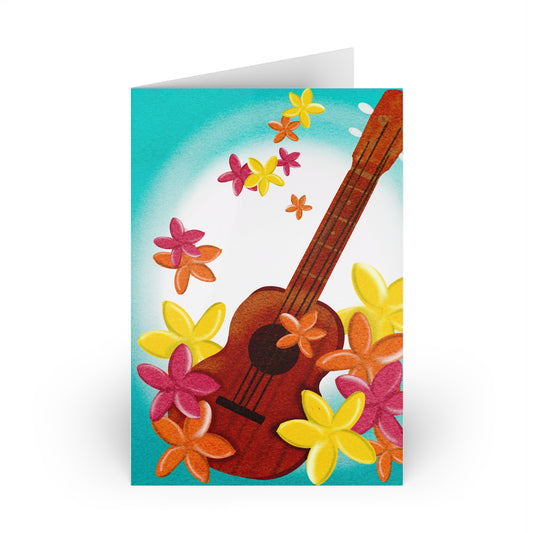 Ukulele Dreams Blank Note Cards (1-10 count)