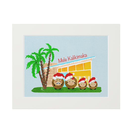 Coconut Family Portrait (2 Daughters)