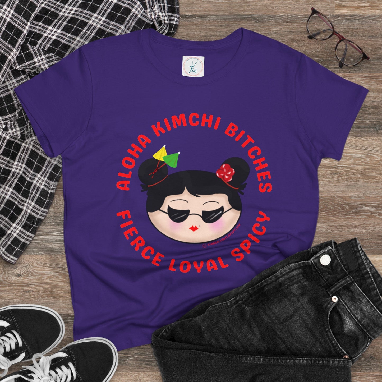 *Aloha Kimchi Bitches, Women’s Asian Pride T-shirt