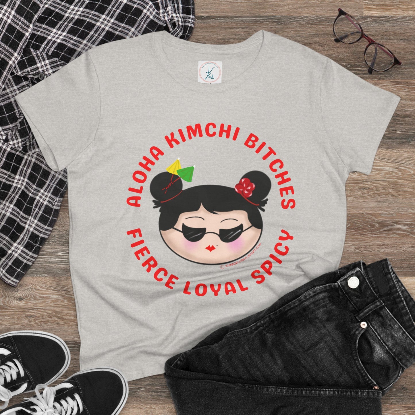 *Aloha Kimchi Bitches, Women’s Asian Pride T-shirt