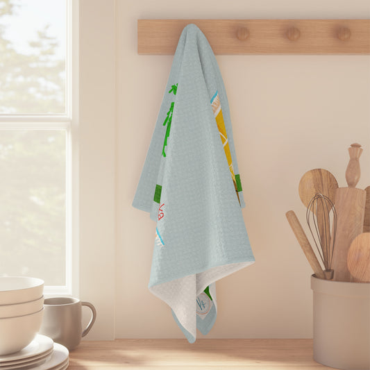 Christmas Coconuts Soft Tea Towel