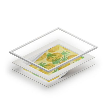Pineapples matted print