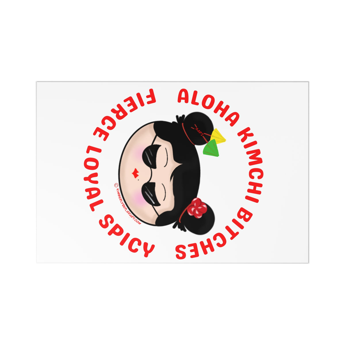 SPICY Aloha Kimchi B****** Post Cards (7 pc.)