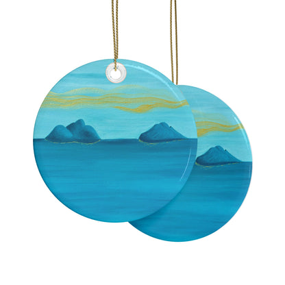 NāMokulua Islands Ceramic Ornaments (1pcs, 5pcs, 10pcs)