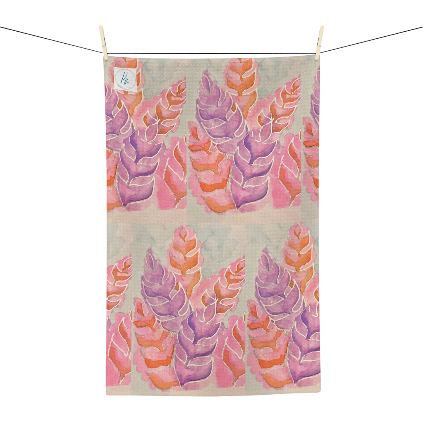 Summer Leaves Cotton Soft Tea Towel