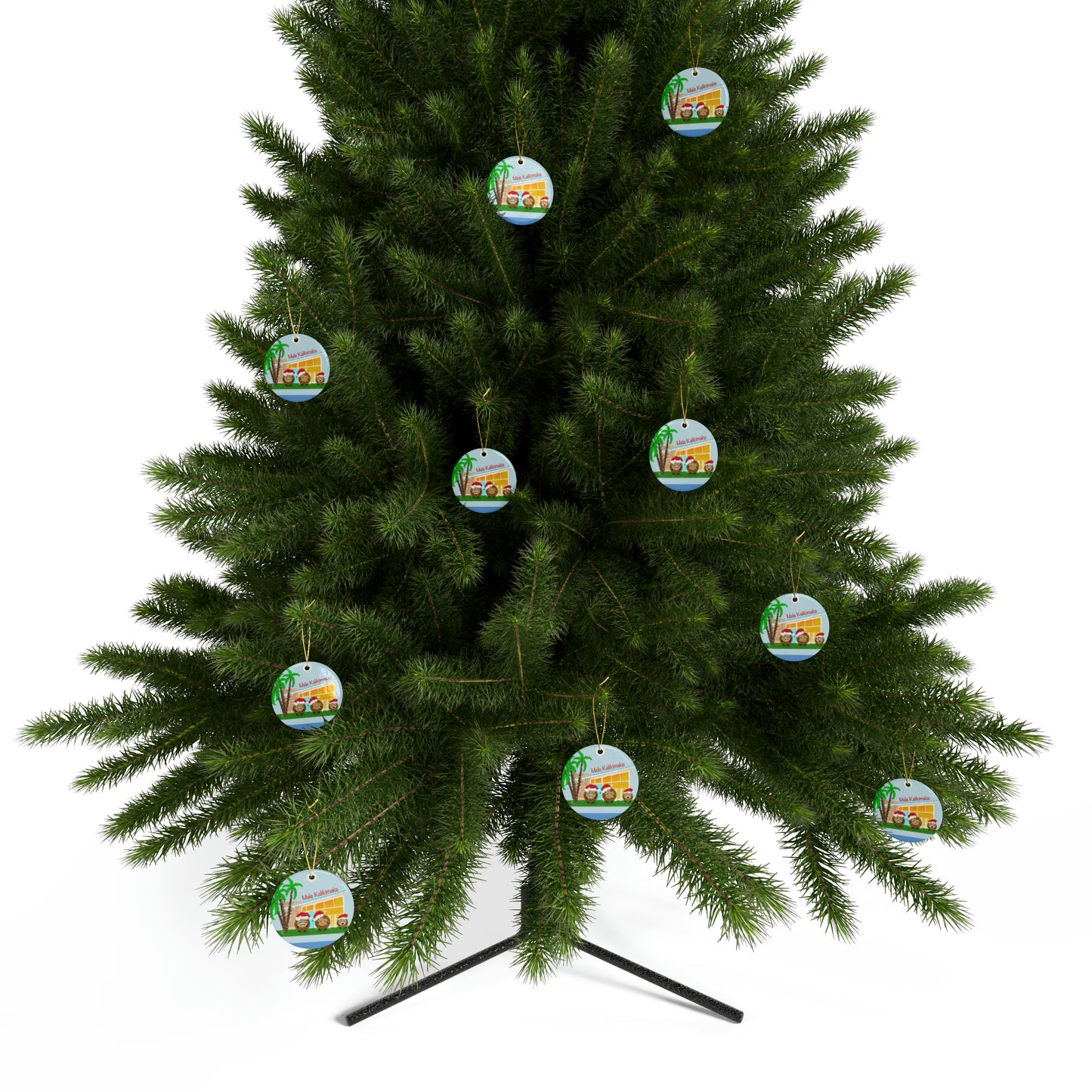 #1 Coconut Family Christmas Ceramic Ornaments (1pcs, 5pcs, 10pcs, 20pcs)