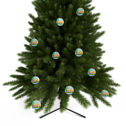 #1 Coconut Family Christmas Ceramic Ornaments (1pcs, 5pcs, 10pcs, 20pcs)