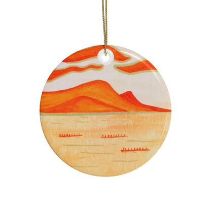Diamond Head Outriggers Ceramic Ornaments (1pcs, 5pcs, 10pcs)