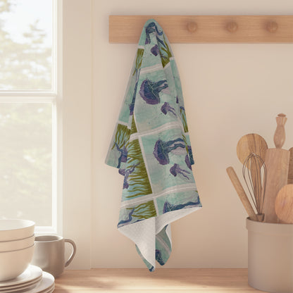 Blue & Purple Jellies Soft Tea Towel