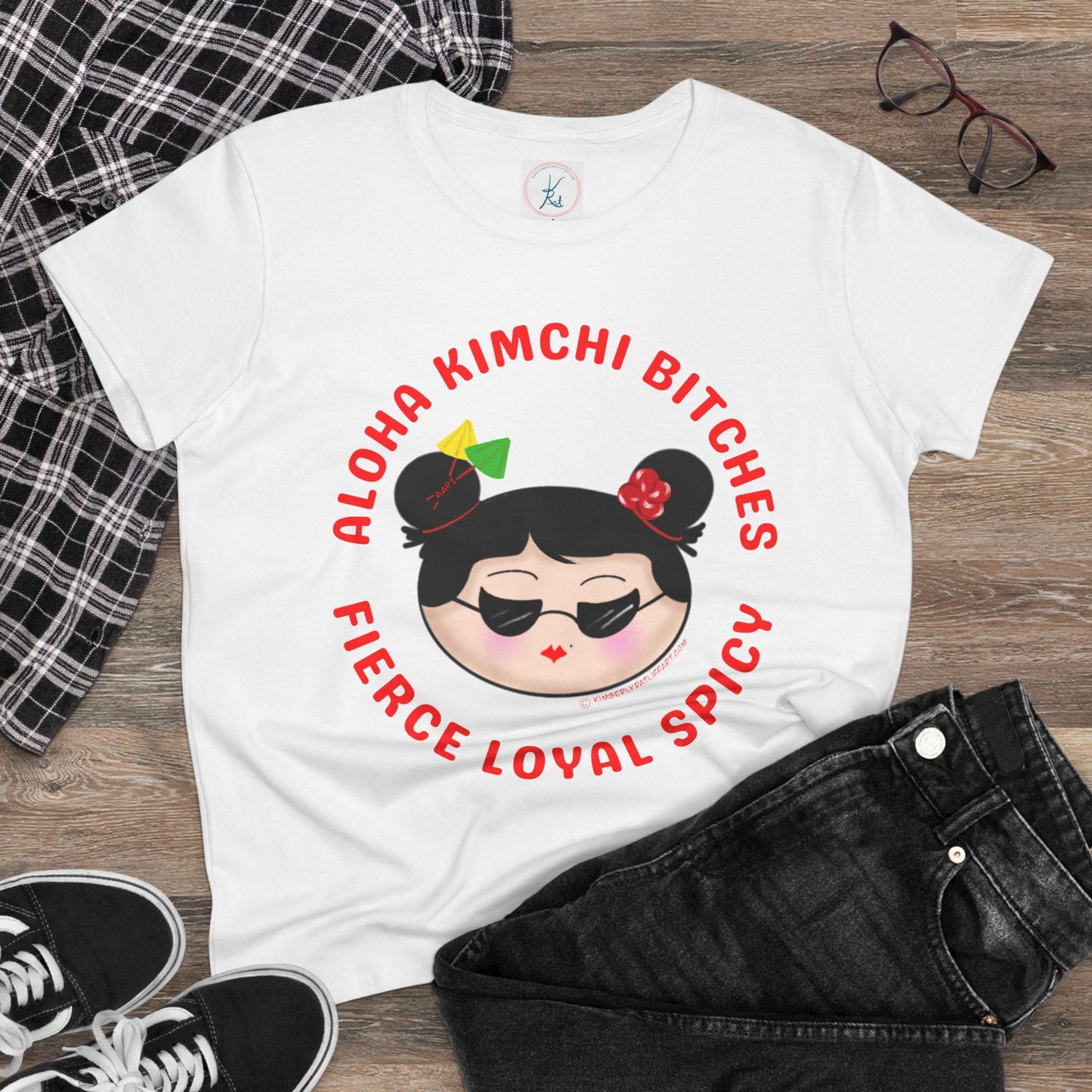 *Aloha Kimchi Bitches, Women’s Asian Pride T-shirt