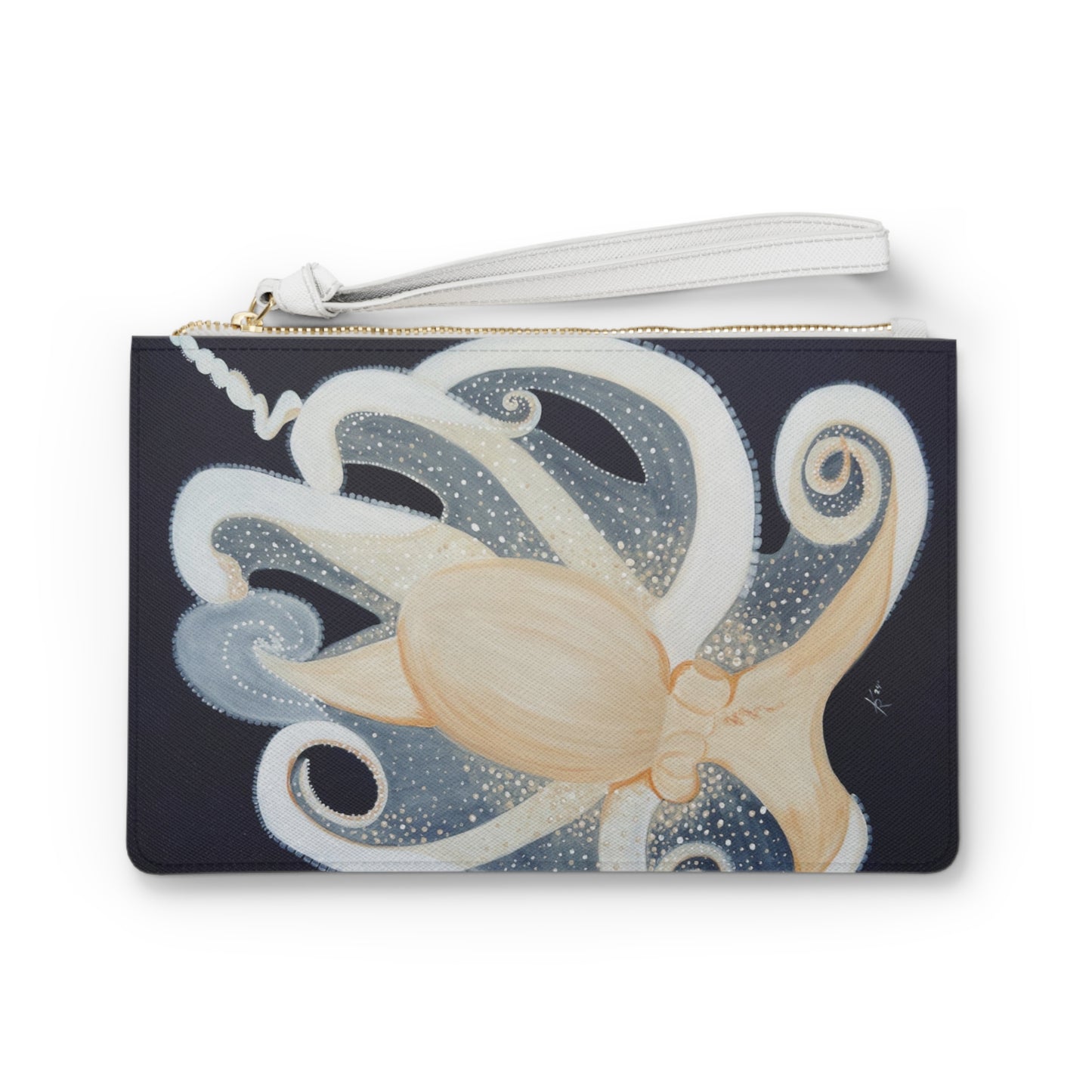 Octopus Portrait Clutch Bag