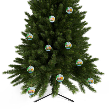 #1 Coconut Family Christmas Ceramic Ornaments (1pcs, 5pcs, 10pcs)
