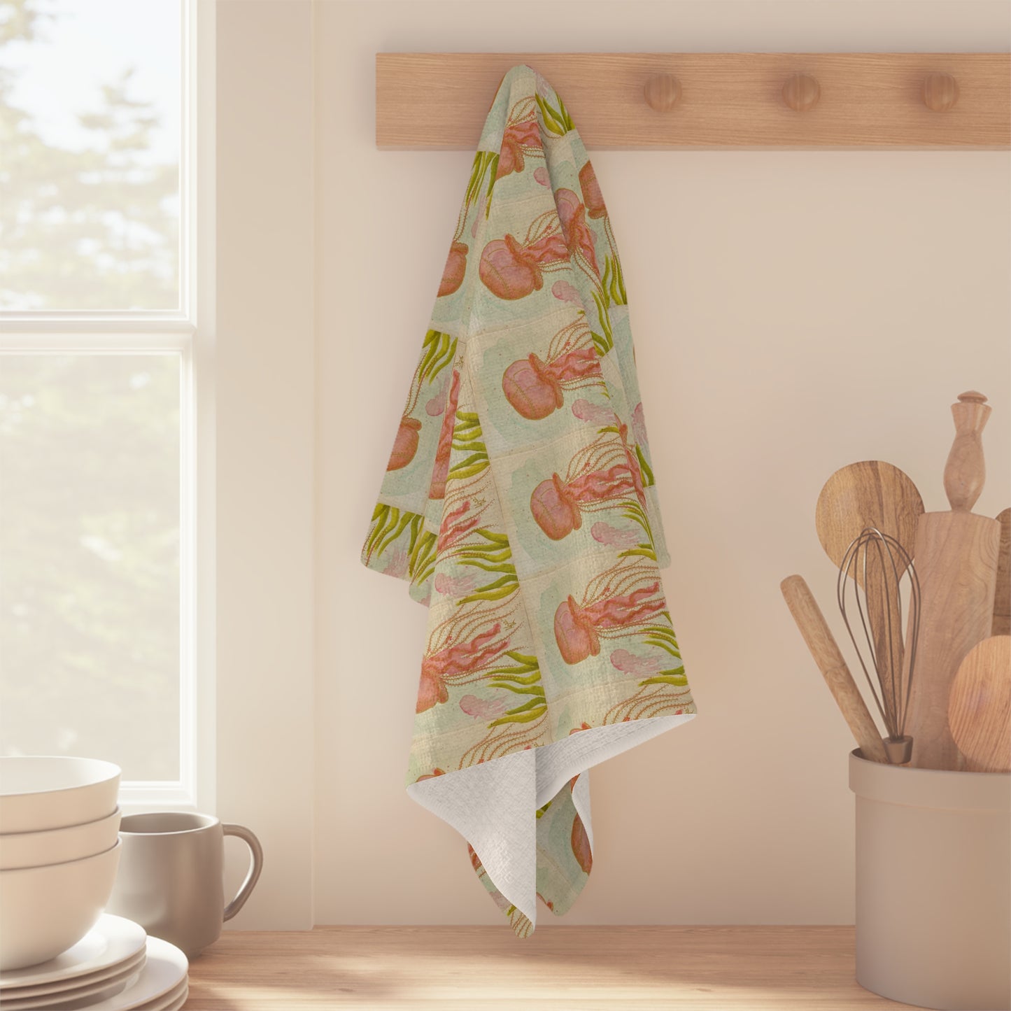 Pink Jellies Soft Tea Towel