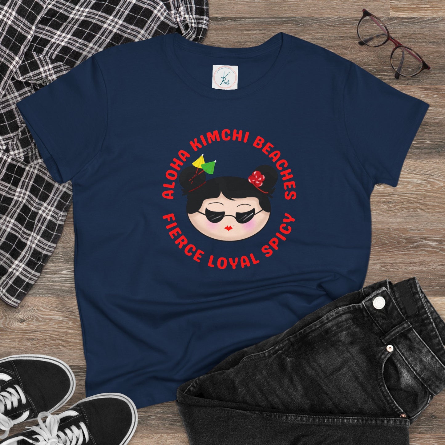 Aloha Kimchi Beaches, Women’s Asian Pride T-shirt