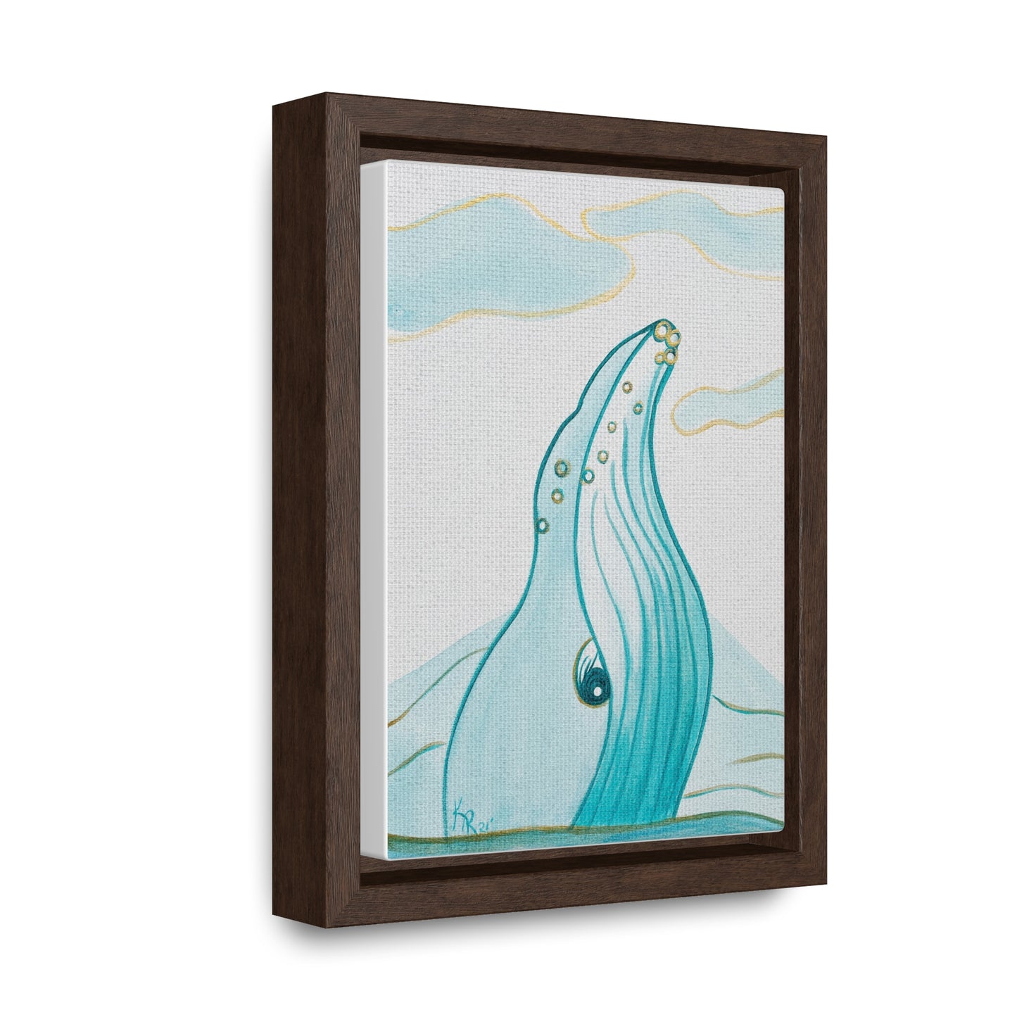 Dreamy Whale, Canvas, Framed