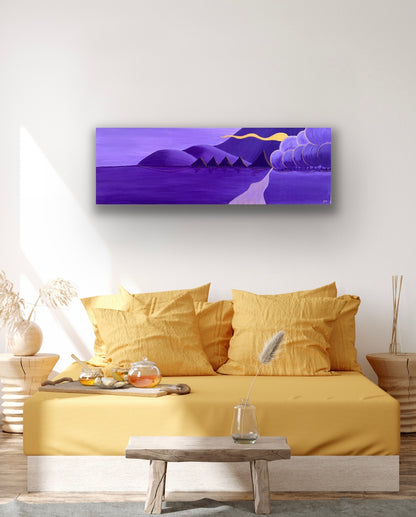 Tahitian Huts 10x30"