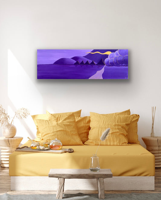 Tahitian Huts 10x30"