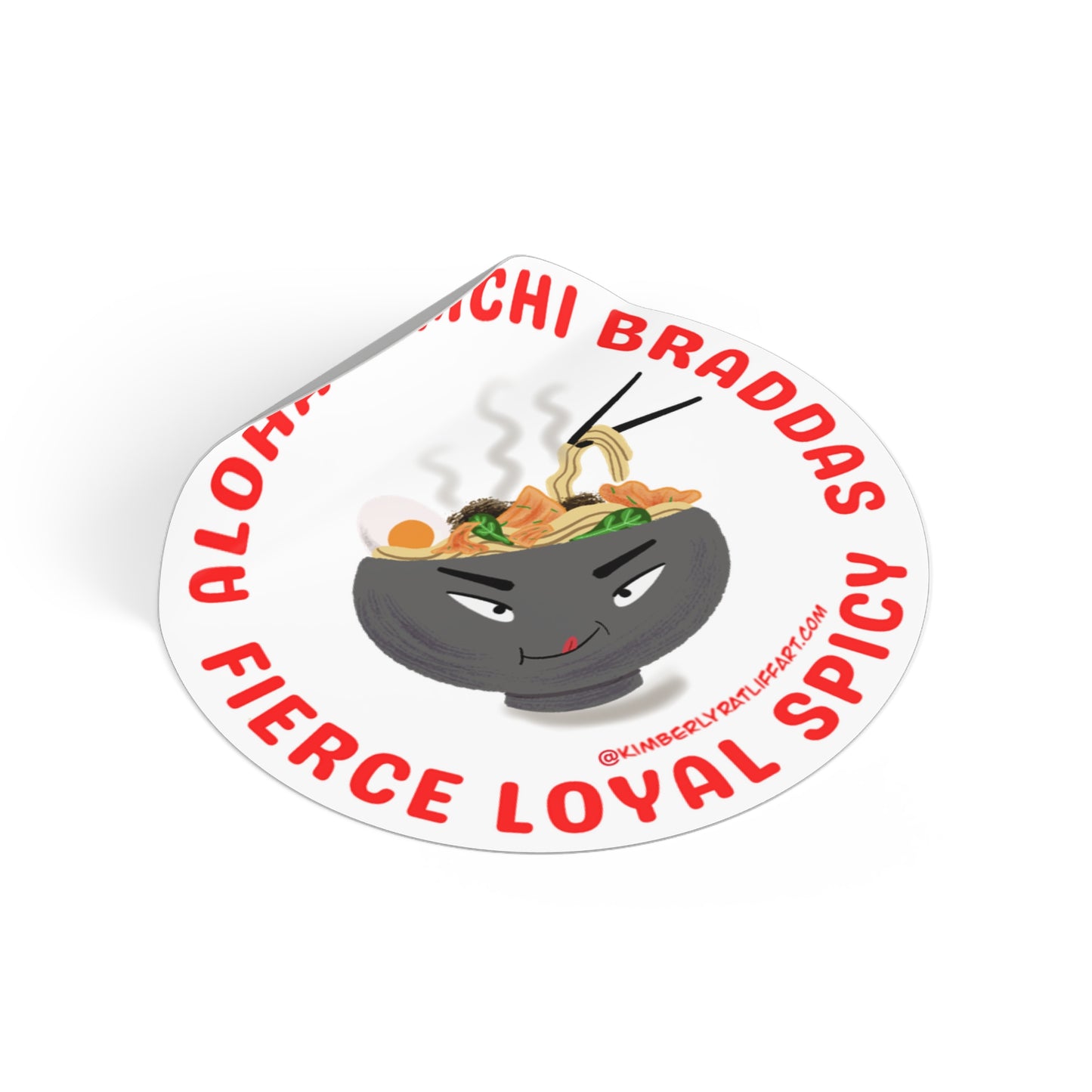 Aloha Kimchi Braddas Vinyl Sticker!!