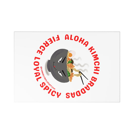 (7 pcs) Aloha Kimchi Braddas Post Cards
