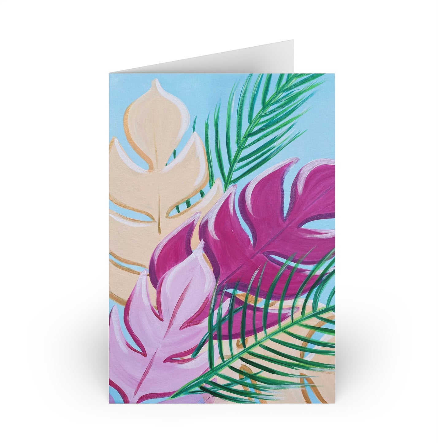 Hawaiian Leaves Blank Note Cards