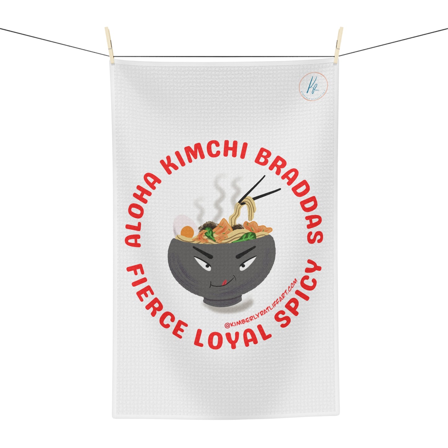 Aloha Kimchi Braddas Soft Tea Towel