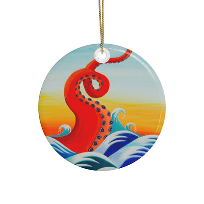 Red Tentacle Ceramic Ornaments (1pcs, 5pcs, 10pcs)