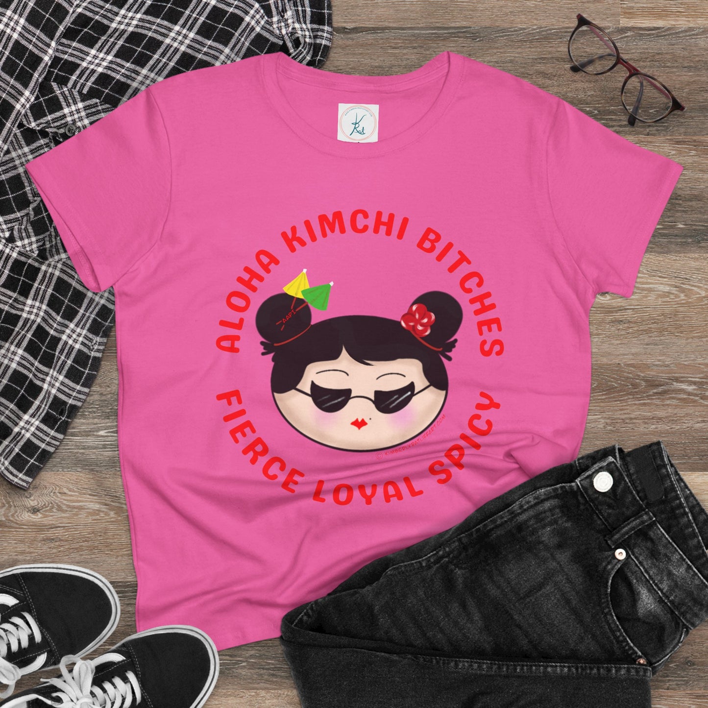 *Aloha Kimchi Bitches, Women’s Asian Pride T-shirt