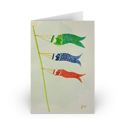 Children's Day Carp Blank Note Cards (1-10 count)