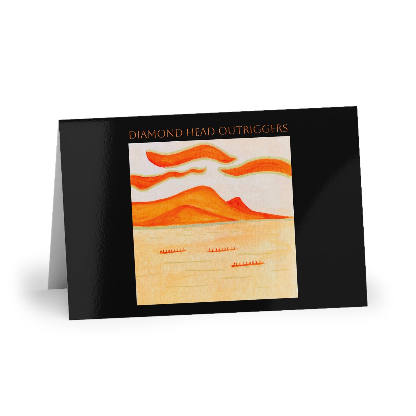 Diamond Head Outriggers Blank Note Cards