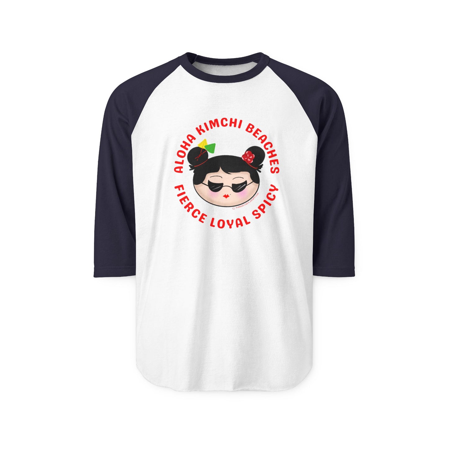 Aloha Kimchi Beaches, Raglan Shirt