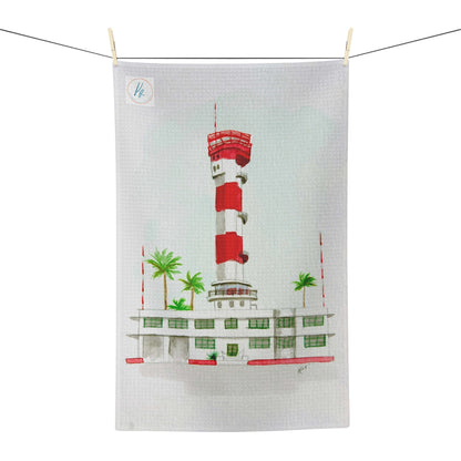Ford Island Airtower,  Pearl Harbor  Soft Tea Towel