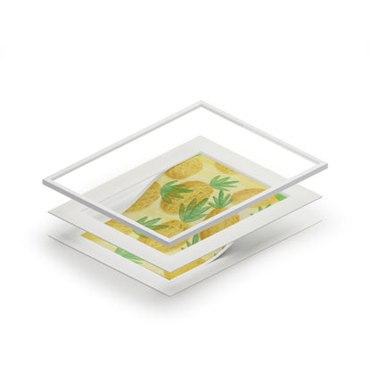 Pineapples matted print